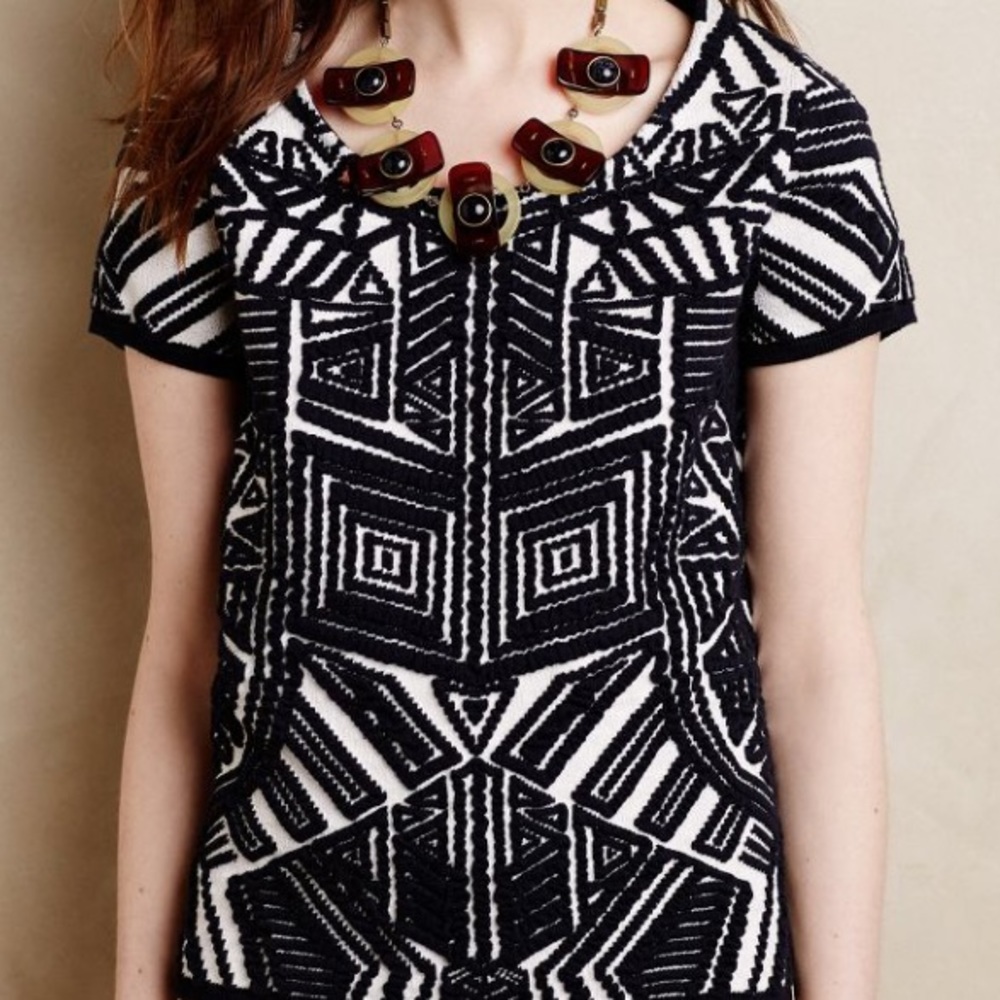 Moth Anthropologie dahlia sweater top.